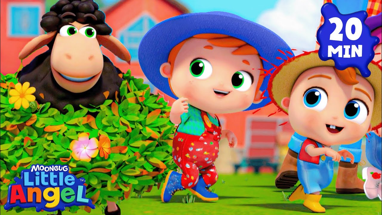 Baa Baa Black Sheep 🐑🎵 | Little Angel And Friends Kid Songs