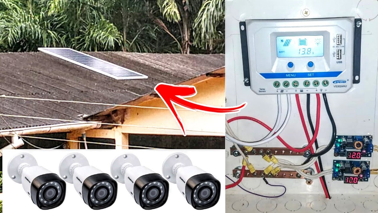 📽️Energia solar para Câmeras de segurança e internet | Messias