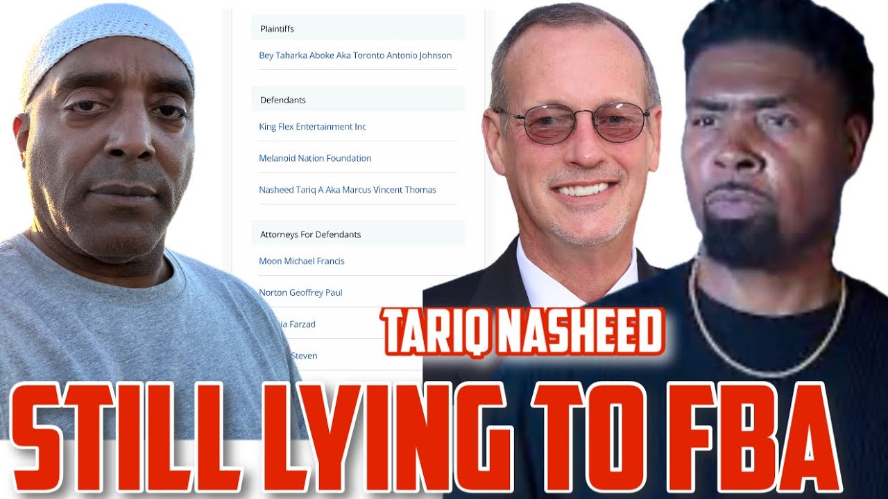 I beat Tariq Nasheed & his team of European Attorneys & Tariq Nasheed continues to lie to fba 