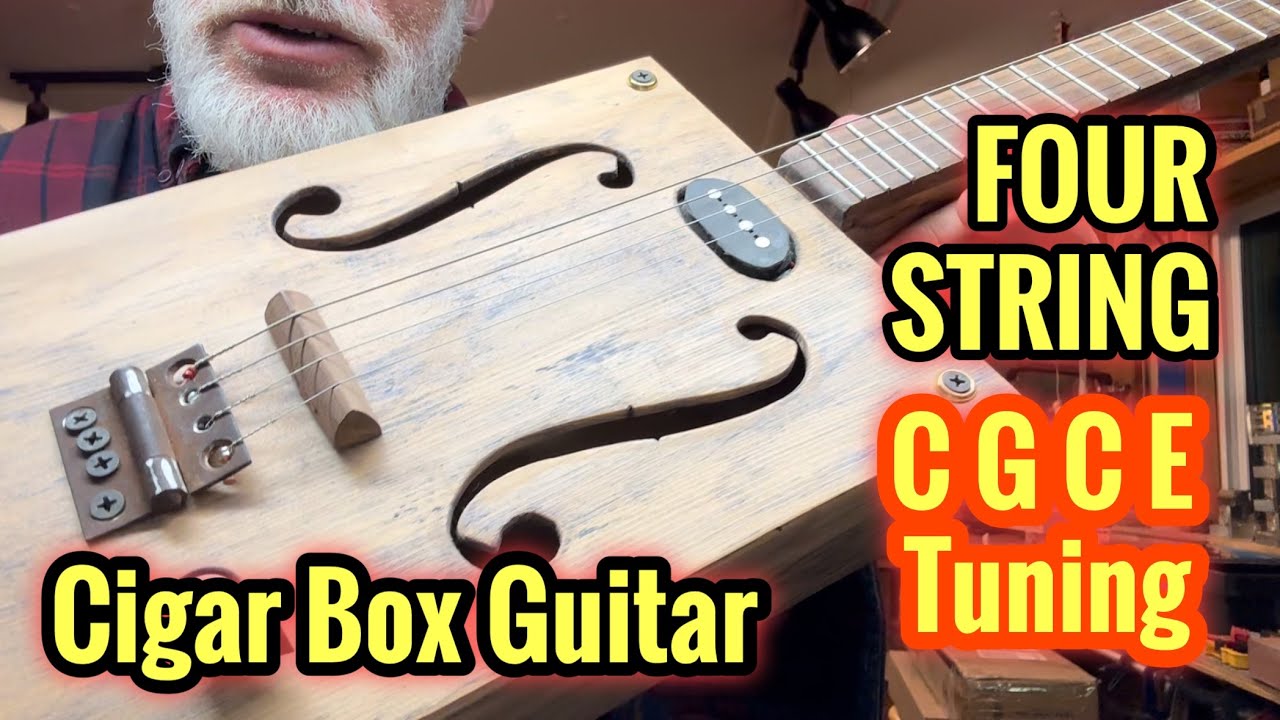Four String - Cigar Box Guitar - (CGCE Tuning)