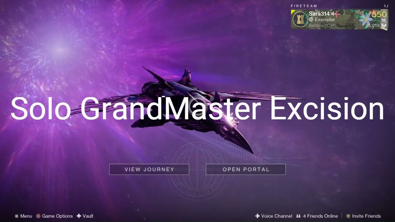 Solo GrandMaster Excision, Tutorial - Void Hunter - D2