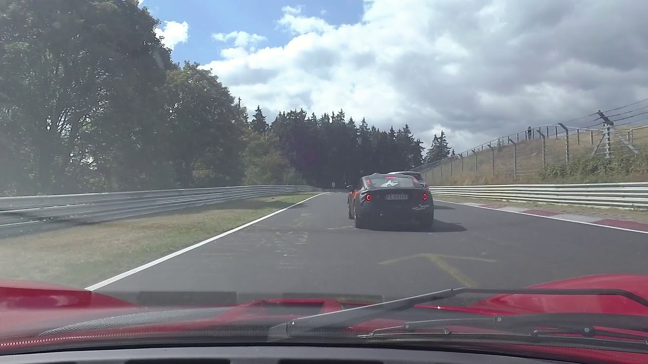 Lotus Elise SC following Ginetta G40R On Nordschleife 25.08.2018