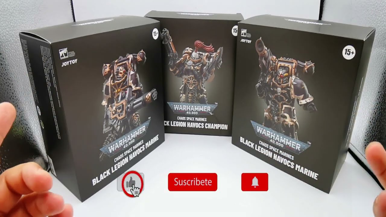 JoyToy Source Warhammer 40K Chaos Space Marines Black Legion Havocs Spanish Review PREDAKINGSLAIR