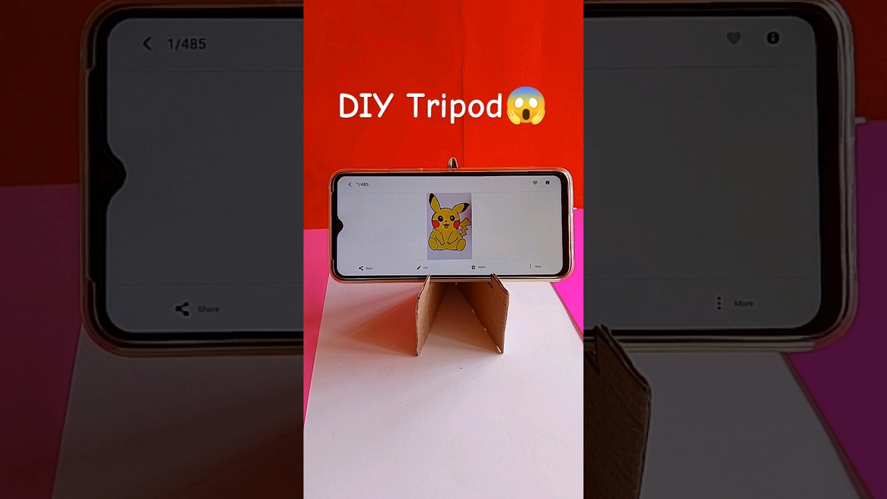 DIY Tripod😱Using cardboard only|Mobile_stand#tripod #shorts #craft #easycraft