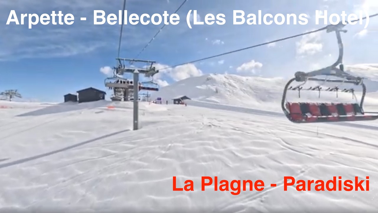 La Plagne - Day 1. Arpette to Bellecote