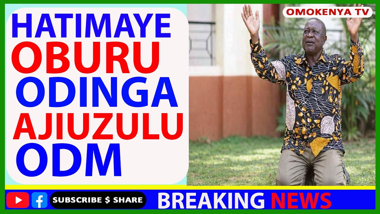 Kiongozi Wa ODM Oburu Odinga Hatimaye Asalimu Amri ODM Kwisha