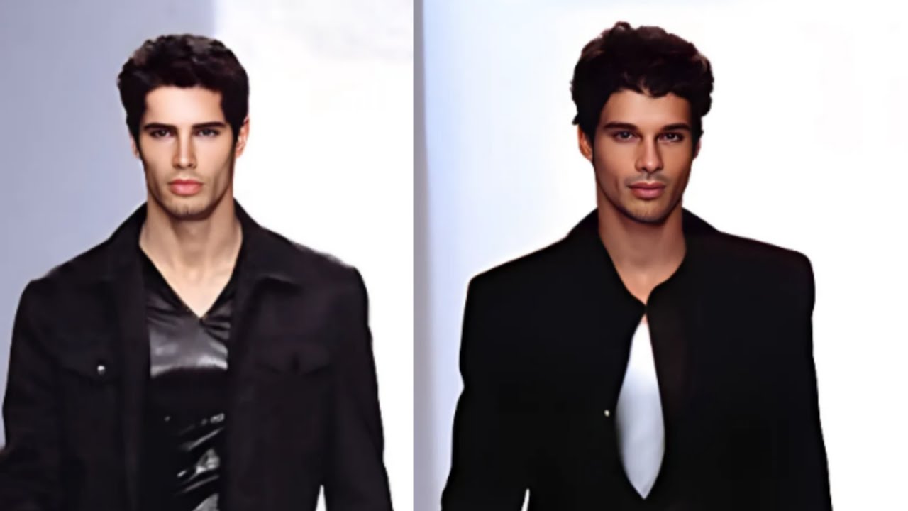 Nikitas Venizelos & Cameron Alborzian in the same runway (Mark Eisen 1996)