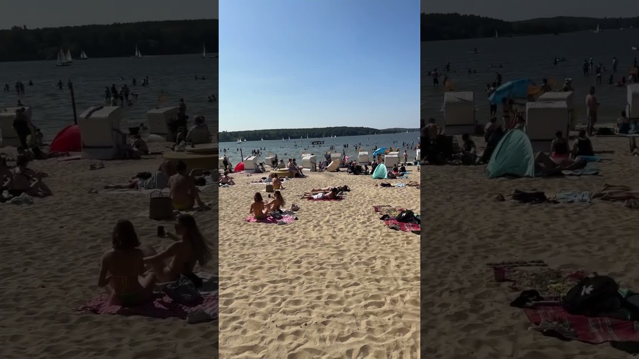 Strandbad Wannsee - Berliner B&auml;der Lake shore swimming city beach Berlin Germany 2024