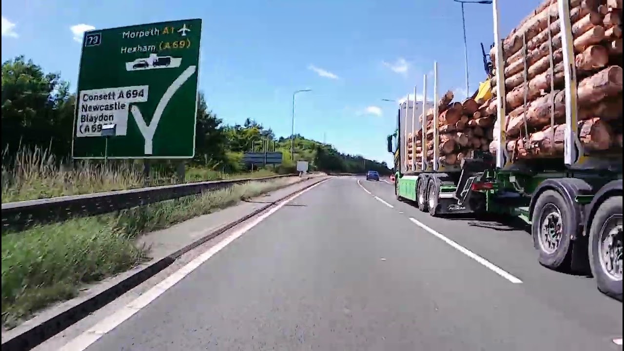 Module Two Motorcycle Test (Mod 2 Motorbike test) Gateshead-Newcastle  Video 2/3