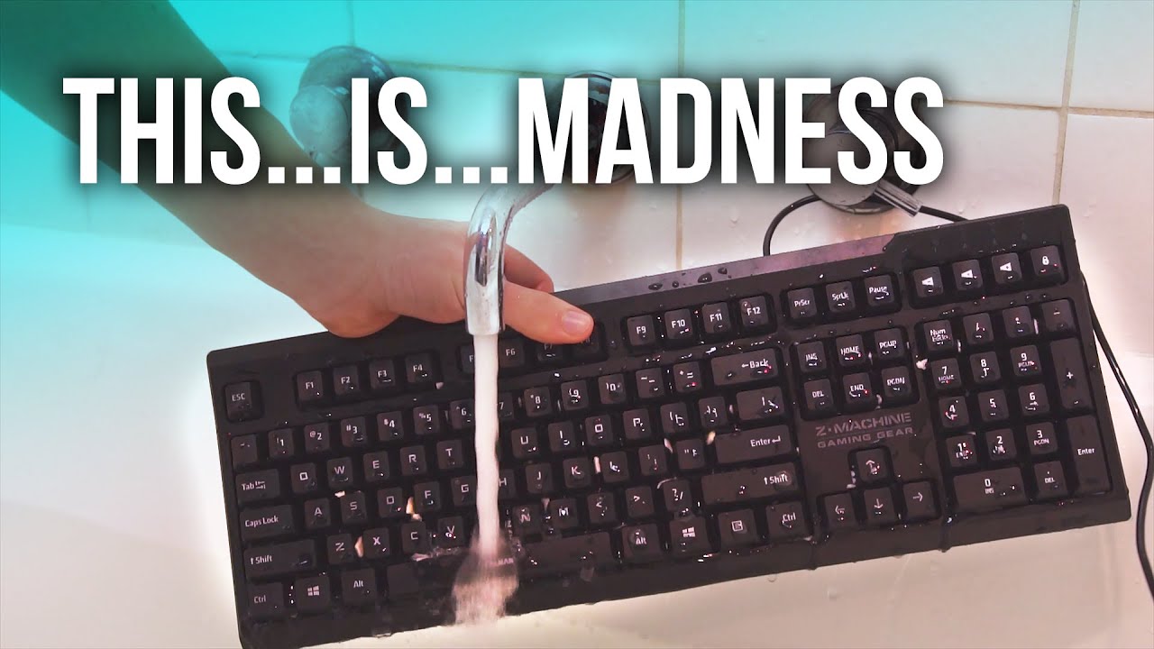 A Waterproof Keyboard... but Can we Drown it?