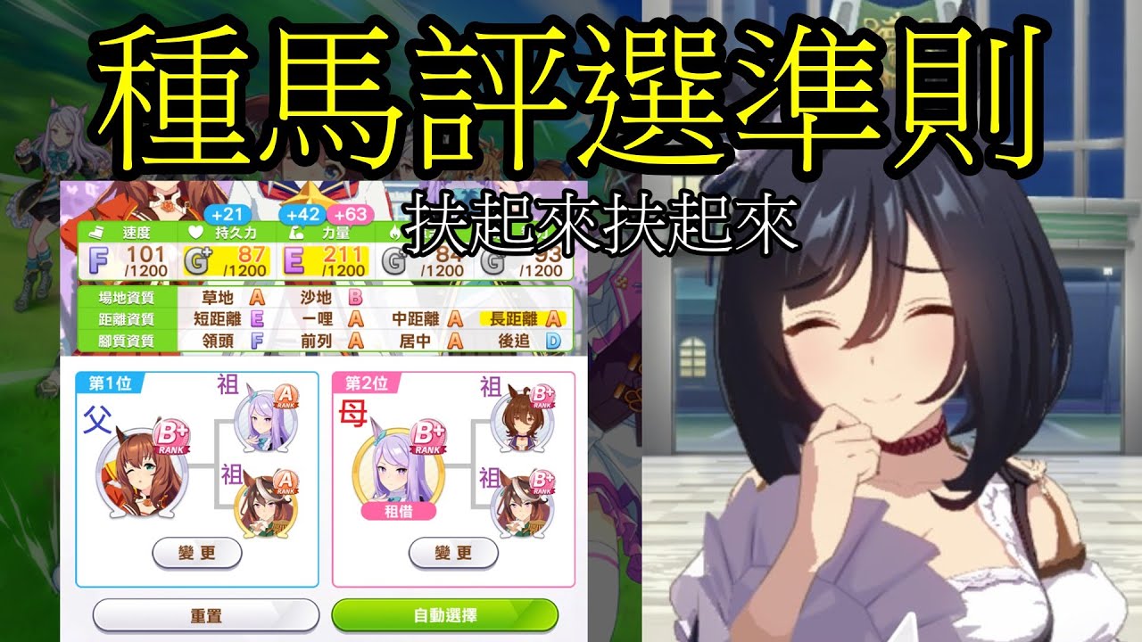 【賽馬娘】養對好父母，贏在起跑線 ── 如何養出你的金湯匙種馬【二年級選修】