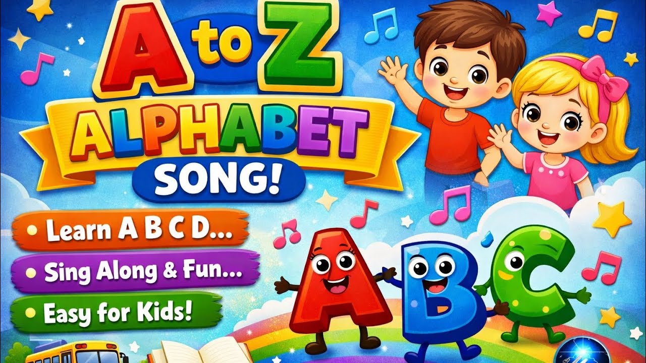 A to Z Alphabet Song for Kids | ABCD Learning Video | Fun English Alphabets | AI HumanTouch