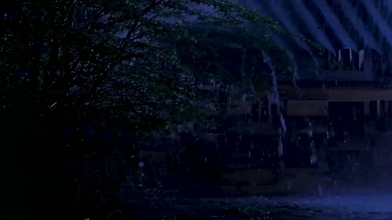 Listening to Rain on the Roof While the World Sleeps | Calm Night Rain Sounds