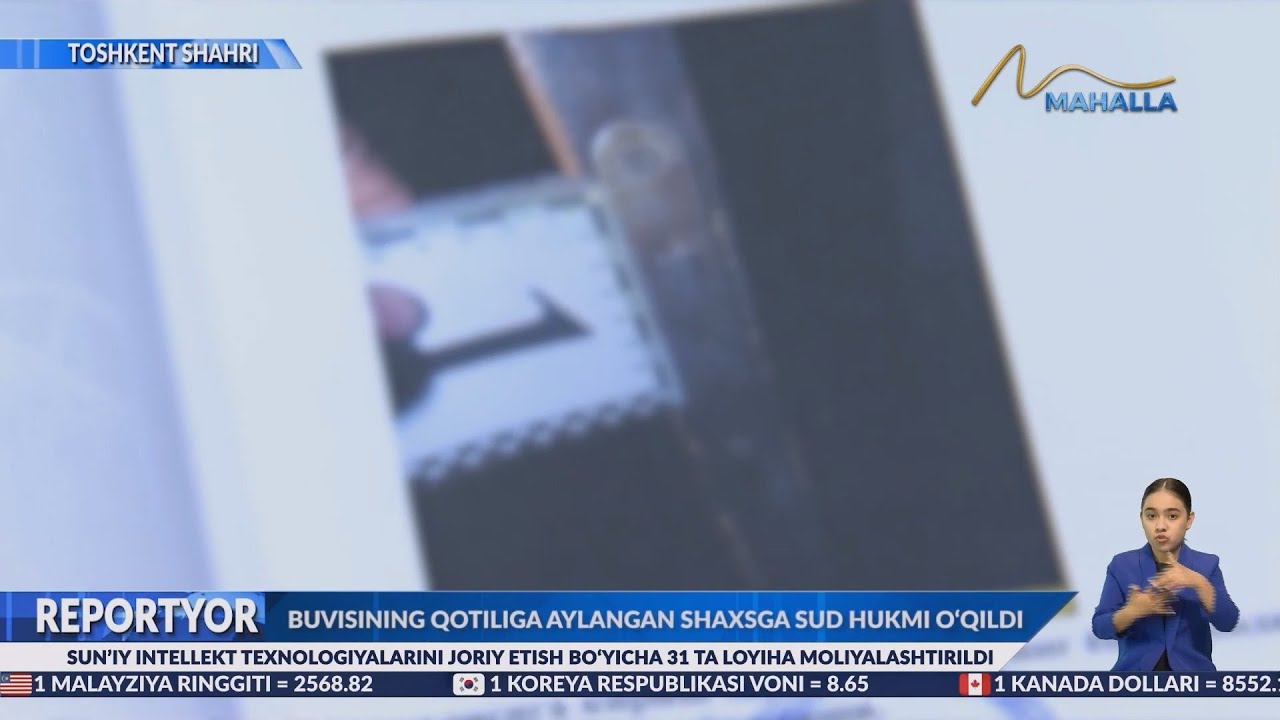Buvisining qotiliga aylangan shaxsga sud hukmi o'qildi