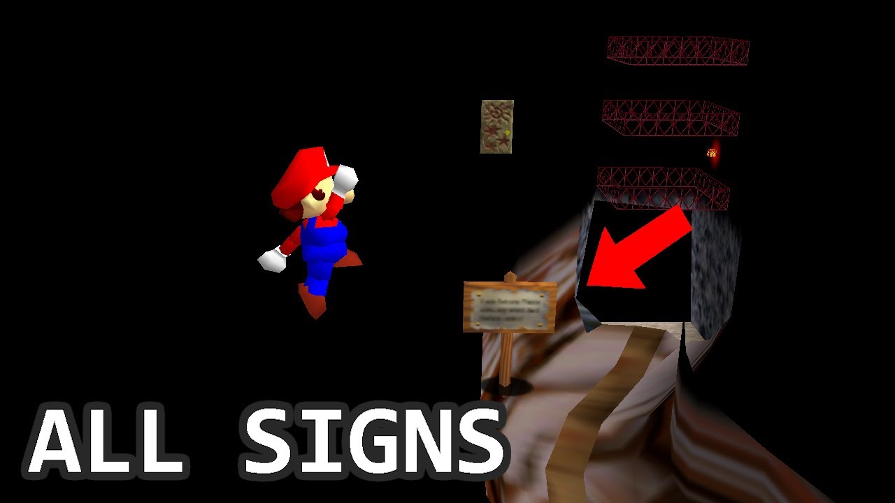 [TAS] SM64: All Signs% in 17:42.717