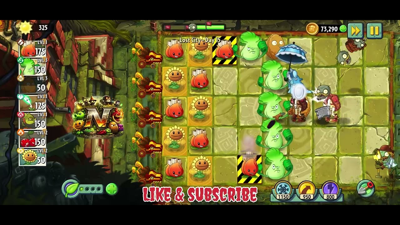 Plants Vs Zombies 2 | Day 15 Lost City | Get back to the vintage memories of Legendary Games