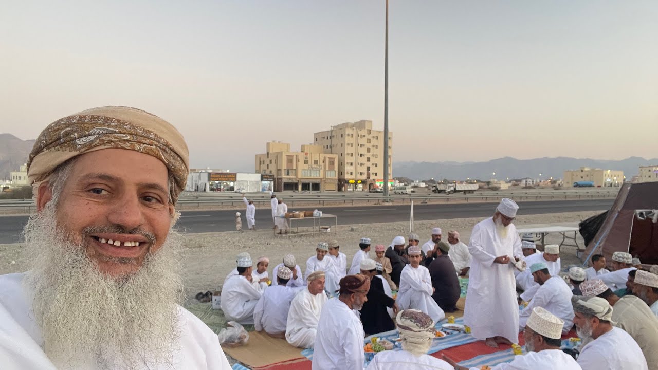 خيمة أبو القسام، لإفطار الصائم ١٤٤٧هـ. سنوات من العطاء. إدارة فريق الحاجر للمشي الحر،ولاية العامرات.