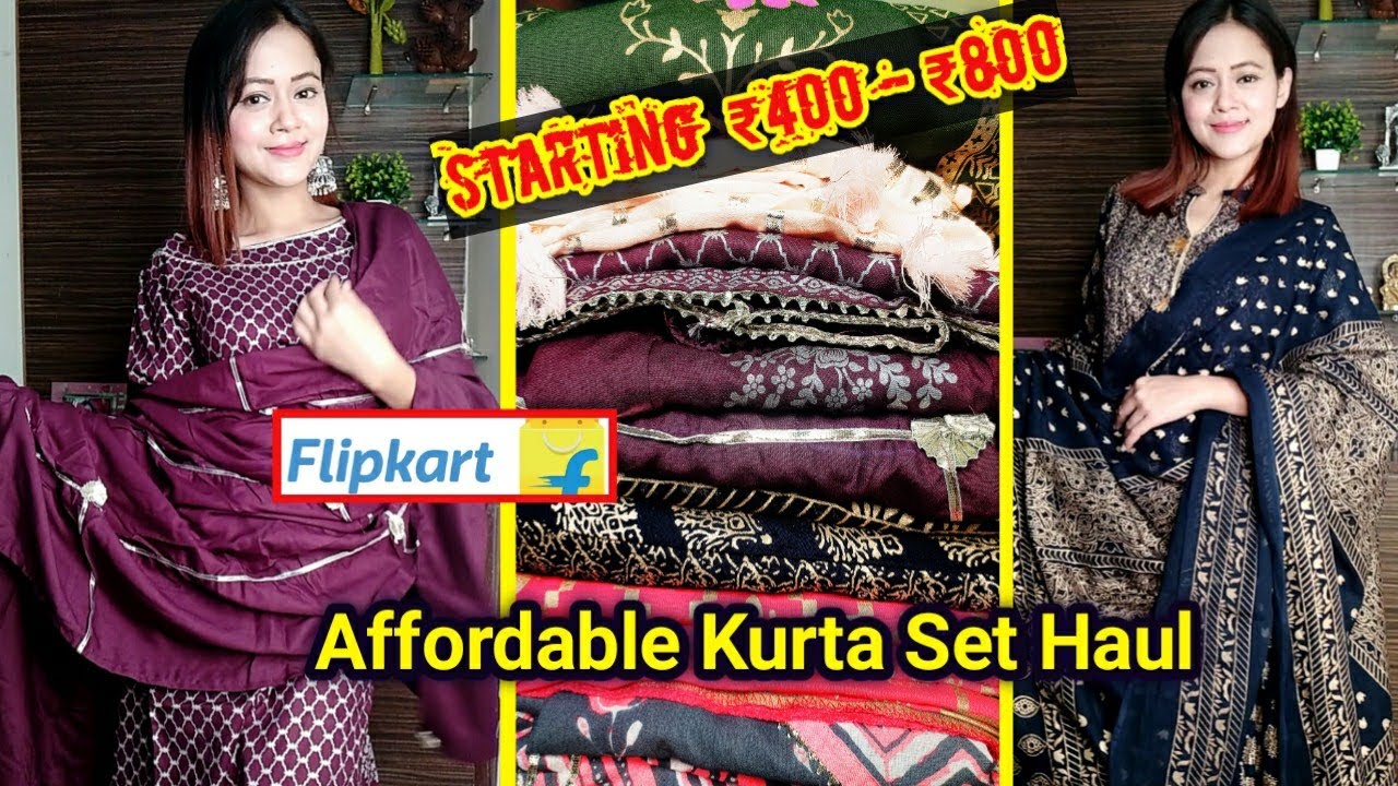 Flipkart KURTA SET Haul | Amazon Kurta/Kurti Palazzo Set Haul | Flipkart Haul | Kurta Set Haul