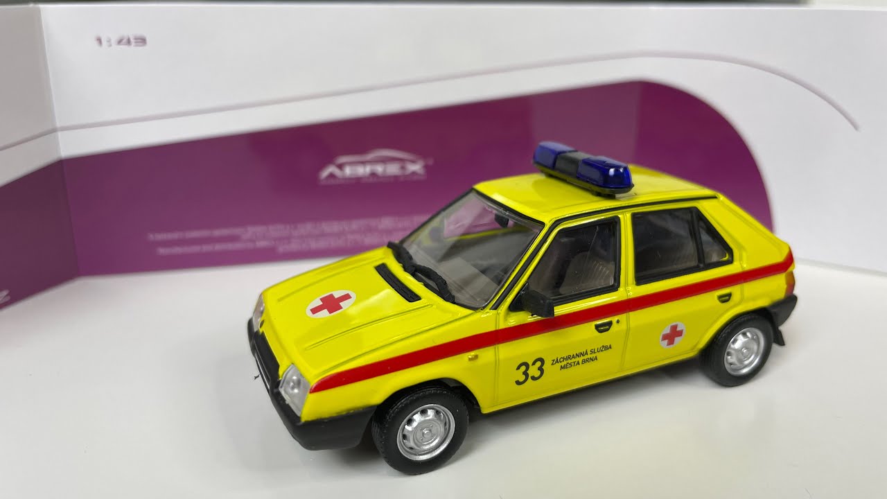 1:43 Skoda Favorit 136L (city rescue service) - Abrex [Unboxing]