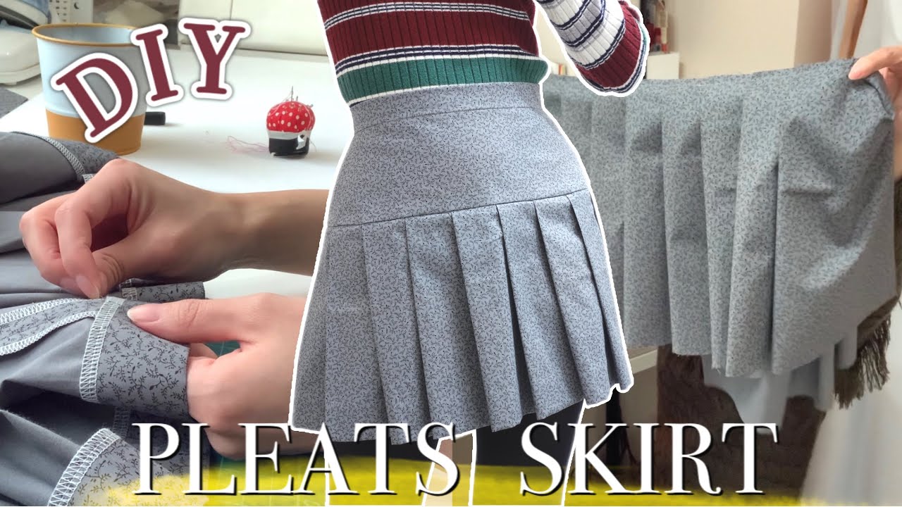 DIY Pleats Skirt tutorial  Vol.071  プリーツスカート