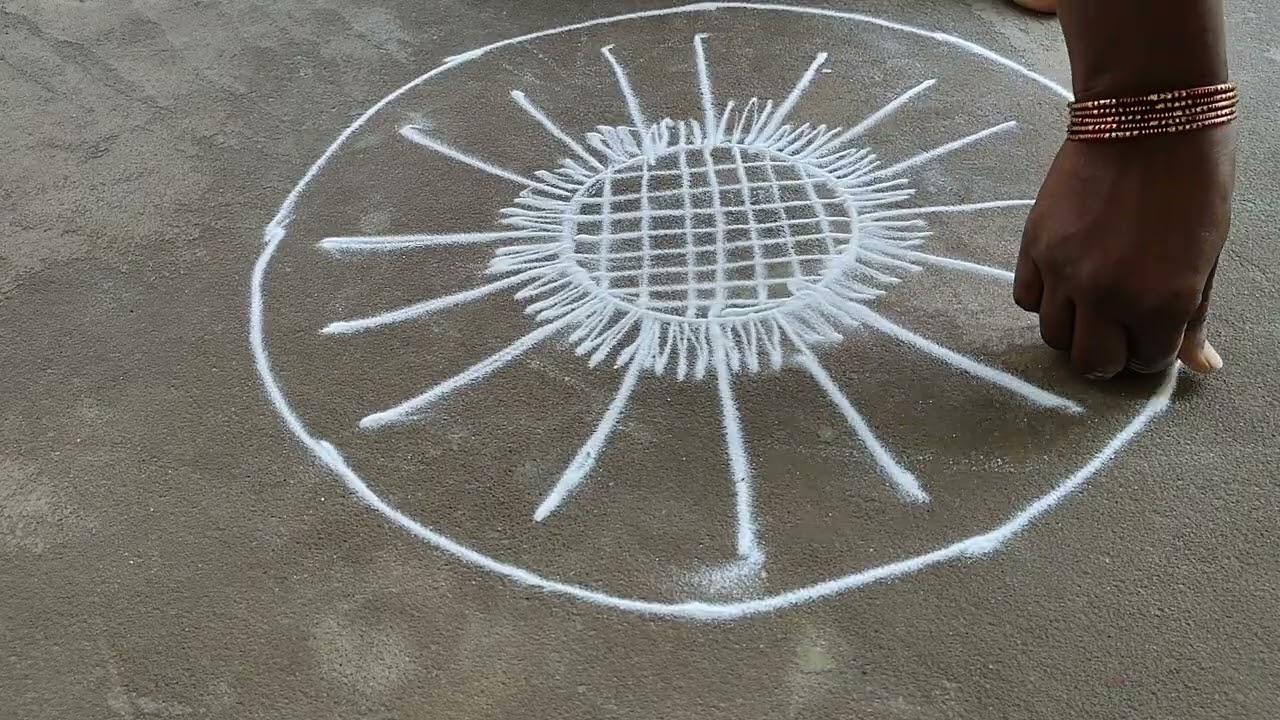 easy rangoli design
