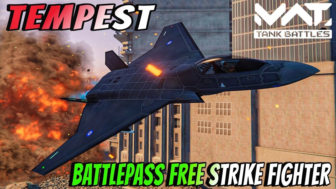 TEMPEST - NEW BATTLEPASS FREE STRIKE FIGHTER REVIEW & GAMEPLAY 🔥 MWT :  TANK BATTLES 