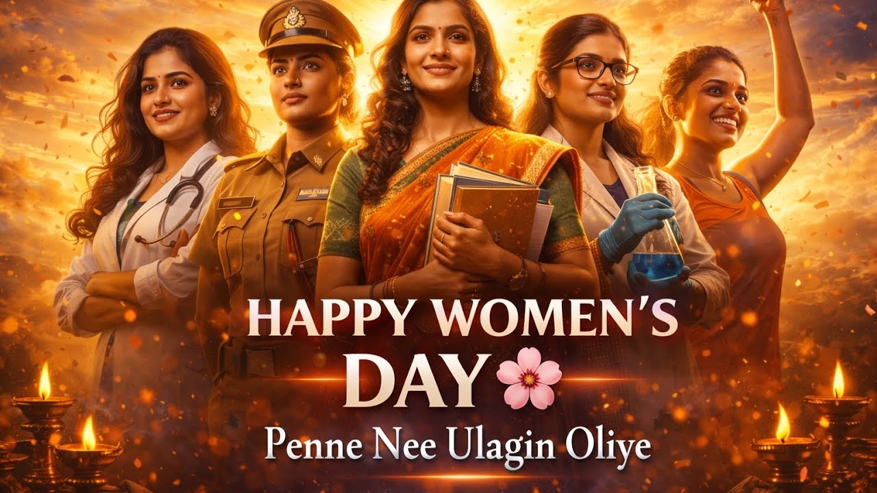Women's Day Tamil Song 🌸 | Penne Nee Ulagin Oliye | Tamil Inspirational Song