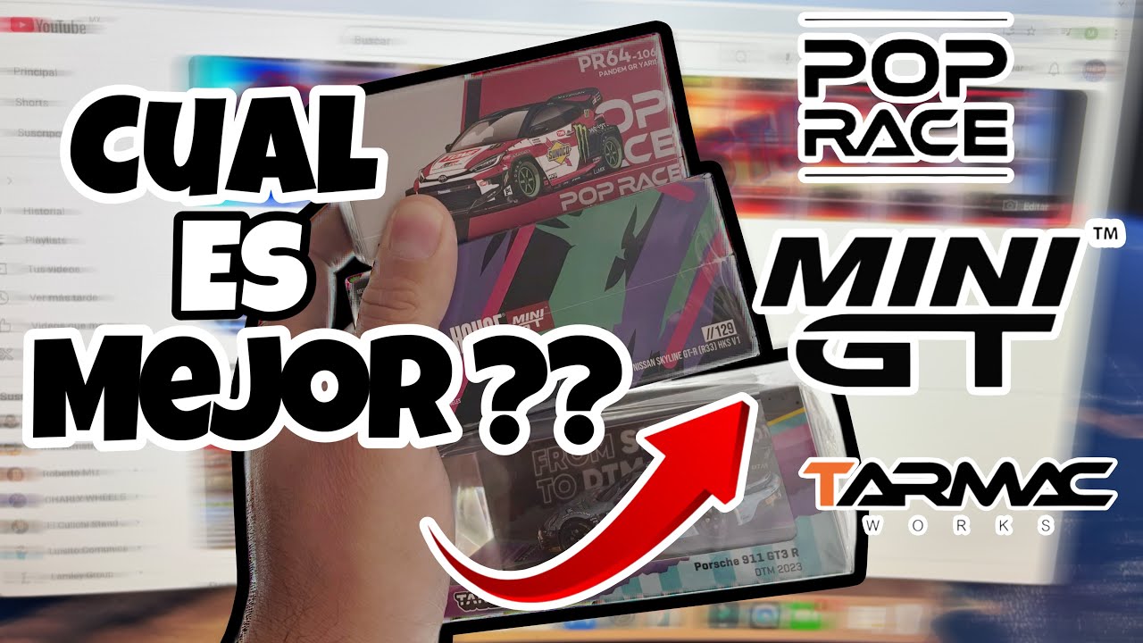 CUAL ES MEJOR? -- TARMAC--MINIGT--POP RACE !!!!