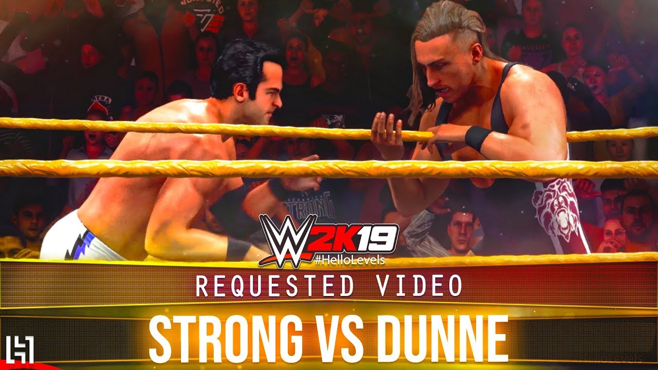 WWE 2K19 Roderick Strong vs Pete Dunne Match Gameplay