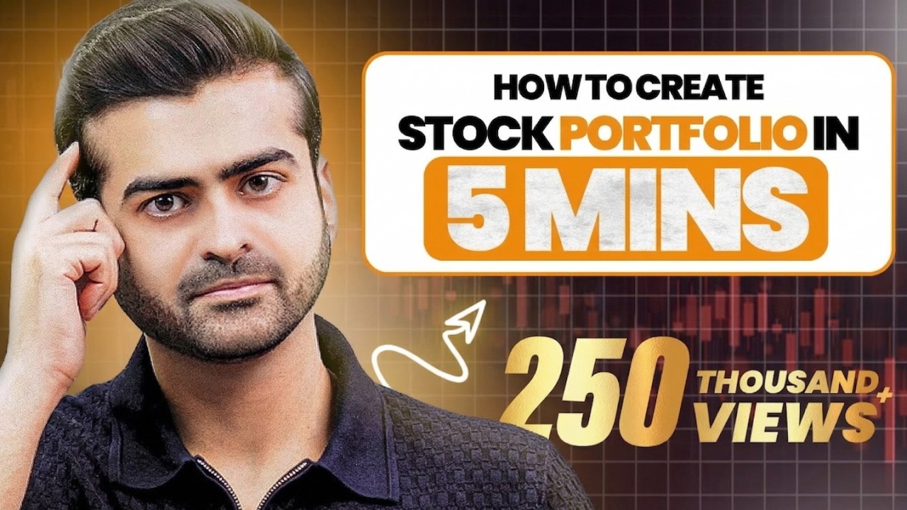 How to Make Stocks Portfolio in 5 minutes #Compounding #financialfreedom