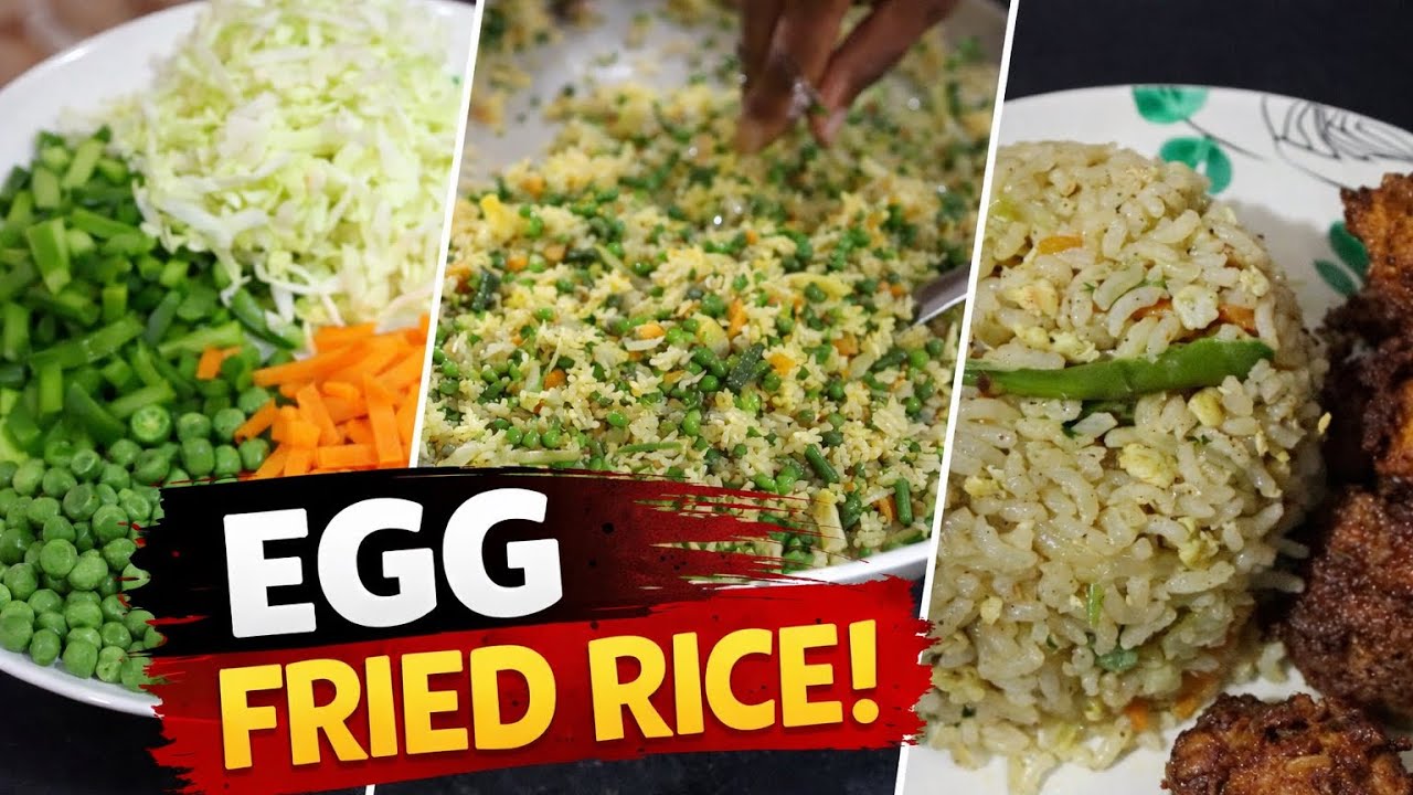 How to make egg fried rice #eggrice #eggfriedrice