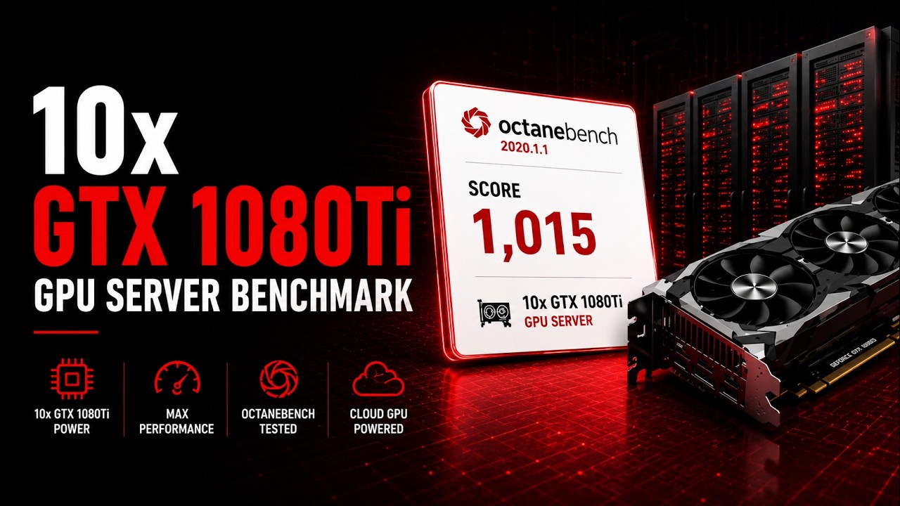 🔥 10x GTX 1080Ti GPU Server Benchmark | OctaneBench Performance Test