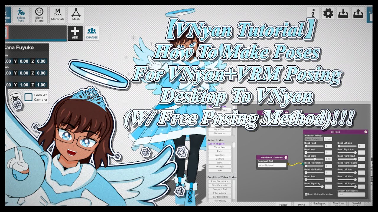 【VNyan Tutorial】How To Make Poses For VNyan+VRM Posing Desktop To VNyan (W/ Free Posing Method)!!!
