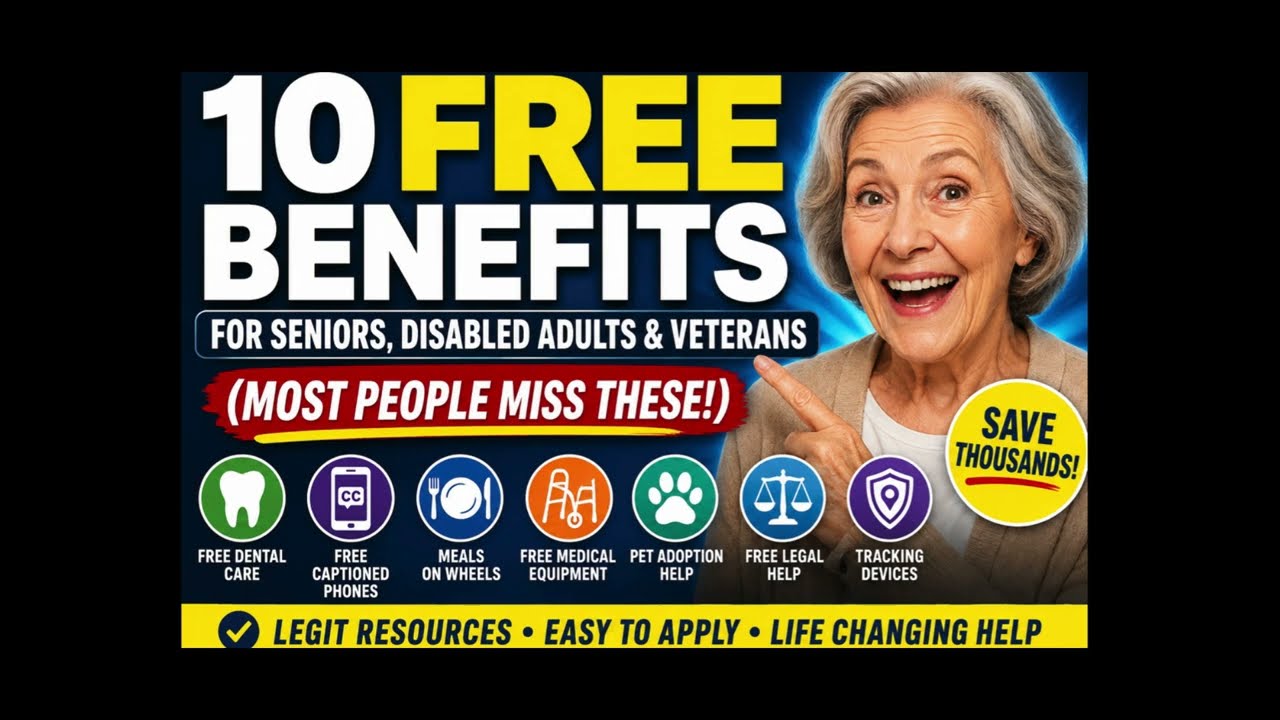 10 Little-Known FREE Benefits for Seniors, Veterans & Disabled Adults (Most People Miss These!)