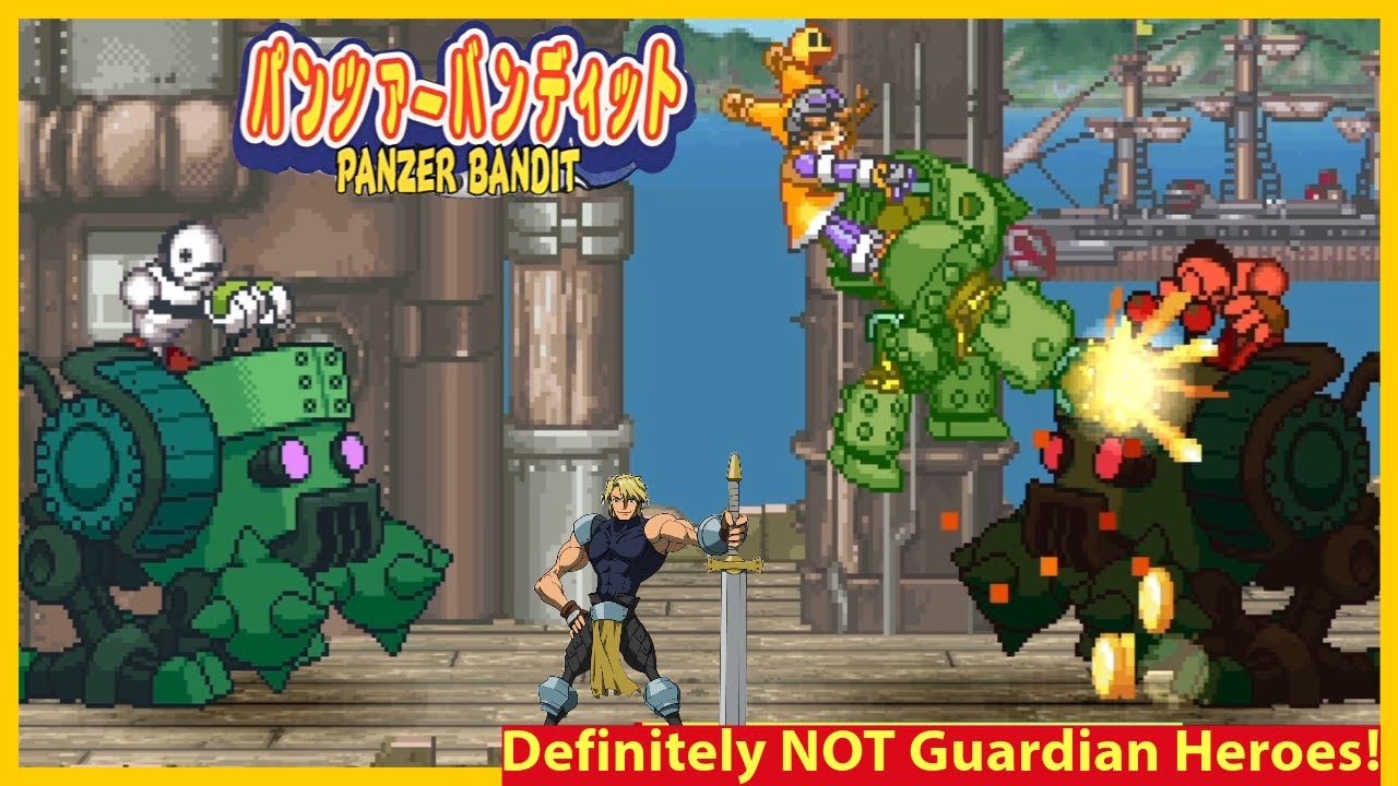 Legally Distinct Guardian Heroes! Panzer Bandit! One of the BEST Beat Em Ups on PS1