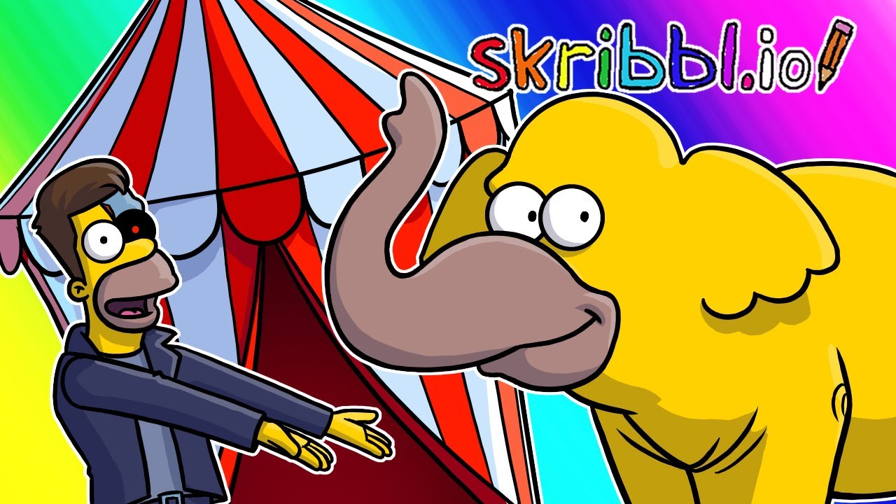Scribbl.io Funny Moments - The Homer Circus!
