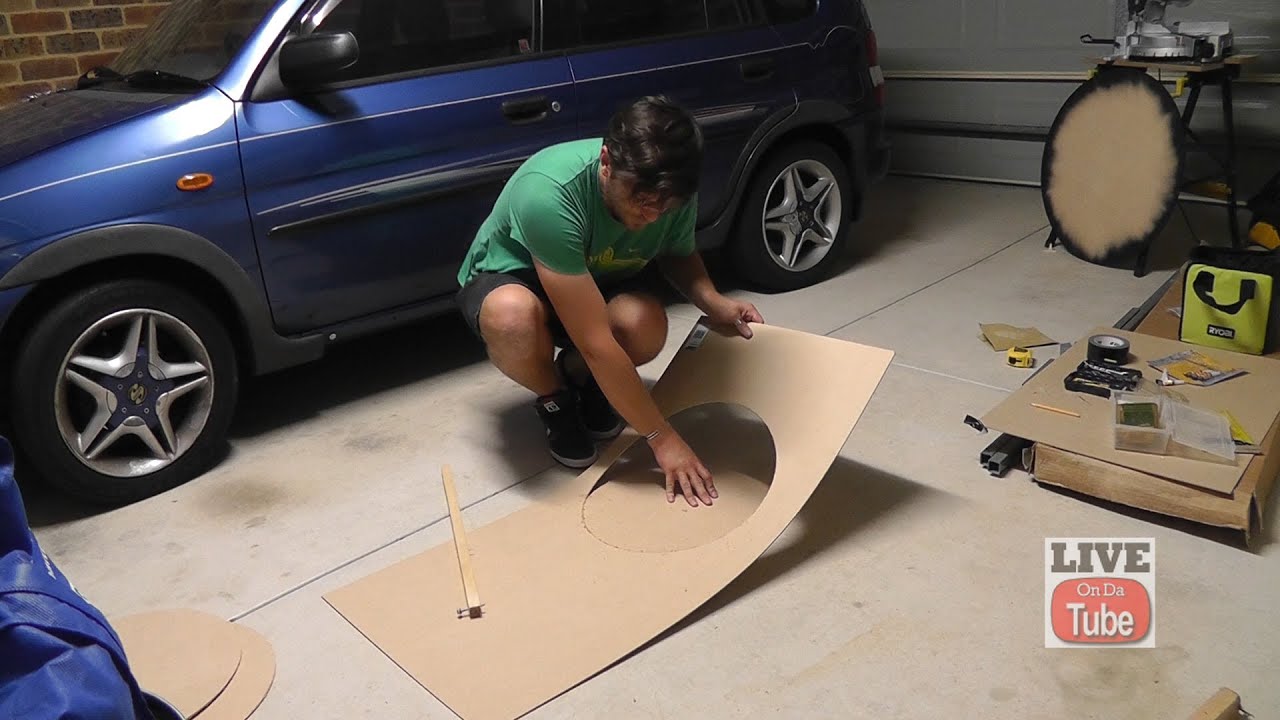 An easy way to cut a circle in 3mm MDF