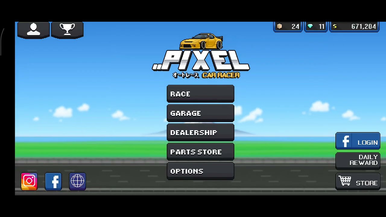 Pixel Car Racar #2 เล่นลีก ชิง 200k 