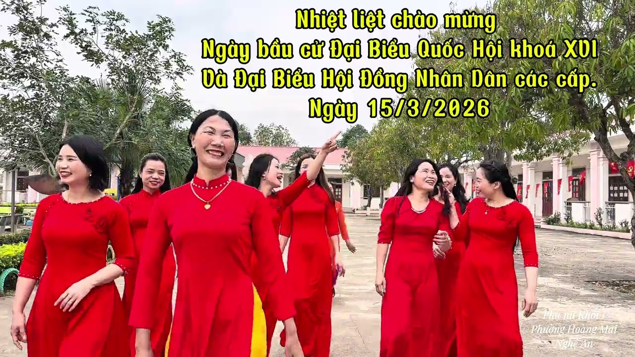 Phụ nữ Khối 1- phường Hoàng Mai. Chào mừng ngày 8/3 và Ngày Bầu Cử Đại Hội Đại Biểu khóa XVI 