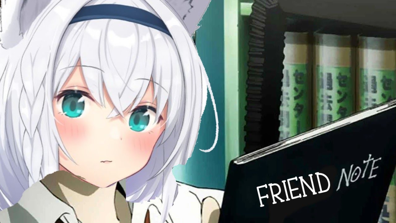 Shirakami Fubuki uses the Friend Note