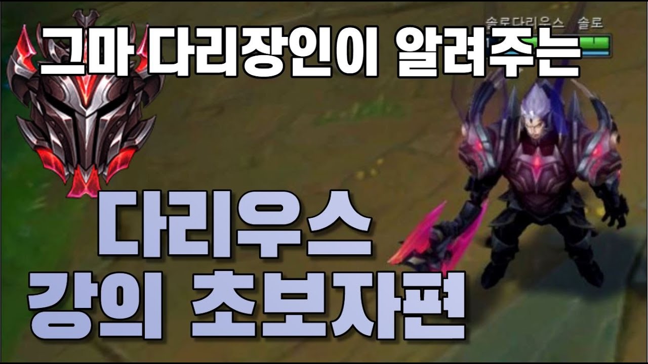 다리우스 초보라면 무조건 봐야될 영상