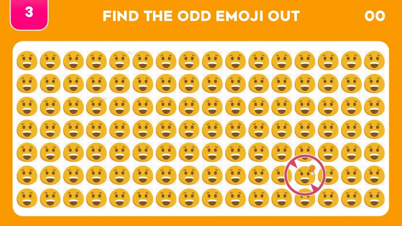 Find The Odd Emoji Out | Emoji Puzzle
