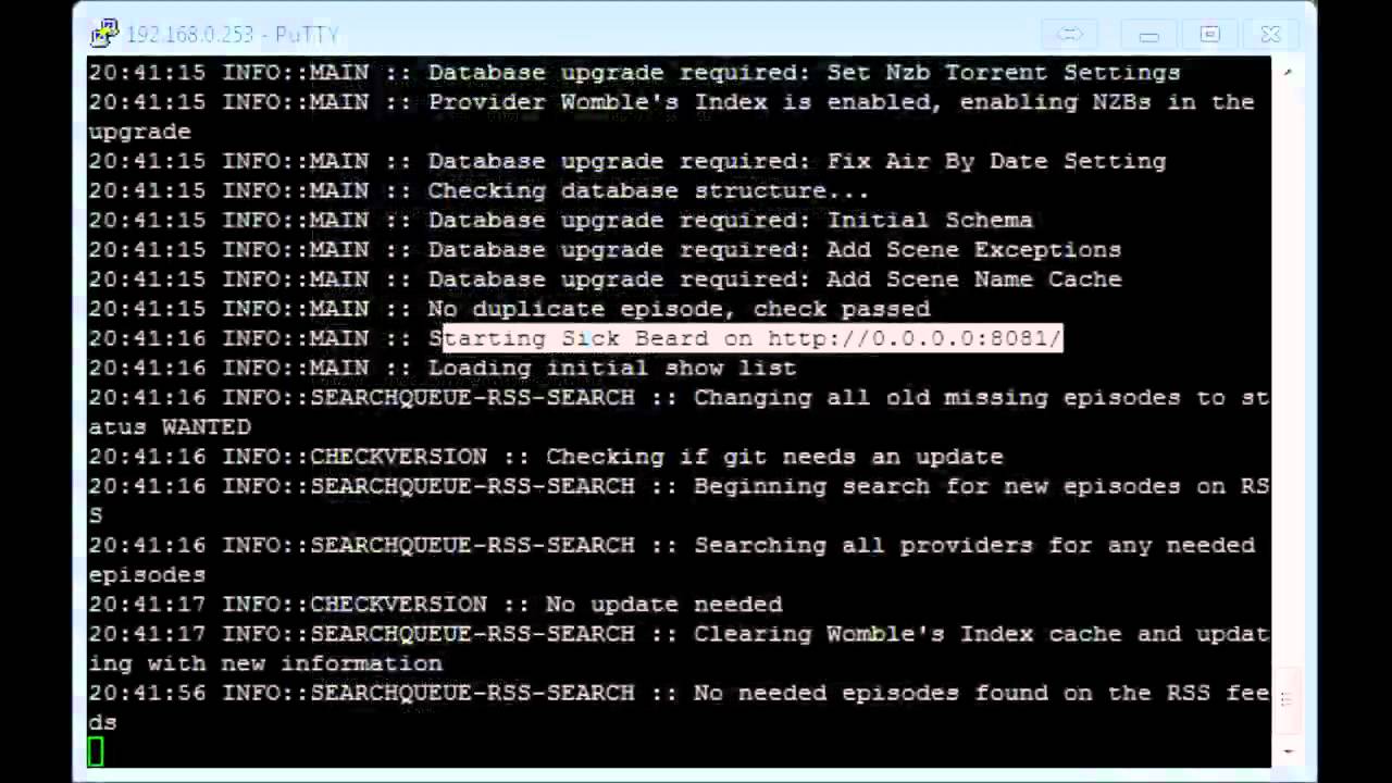 vblog SickBeard on OMV 2012-08-06
