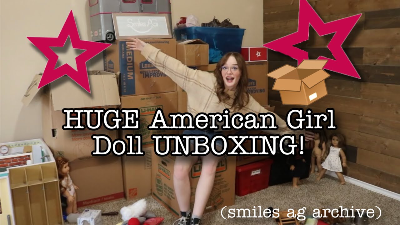 OPENING HUGE American Girl Doll Collection (Smiles AG Archive)