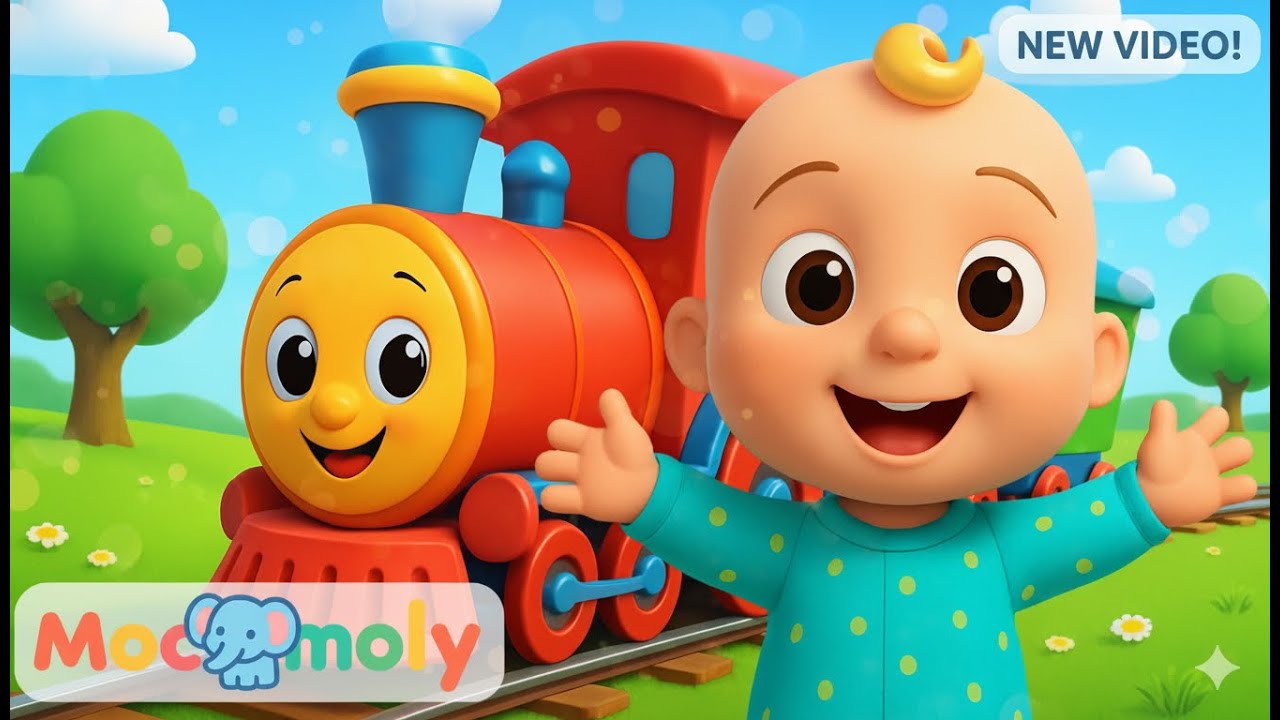 🚂 Choo-Choo Train Song for Kids | Fun Nursery Rhyme | Baby & Toddler Learning Cartoon | Sing-Along
