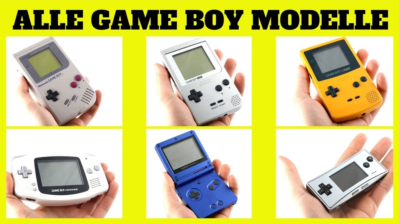 Alle Gameboy Modelle ! Game Boy Classic, Pocket, Advance, Advance SP, Micro | AGS 101 | 90er Jahre
