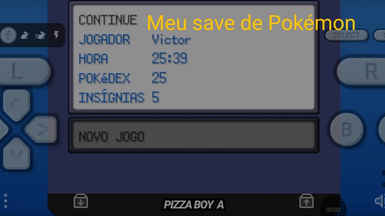 Meu save de Pokémon