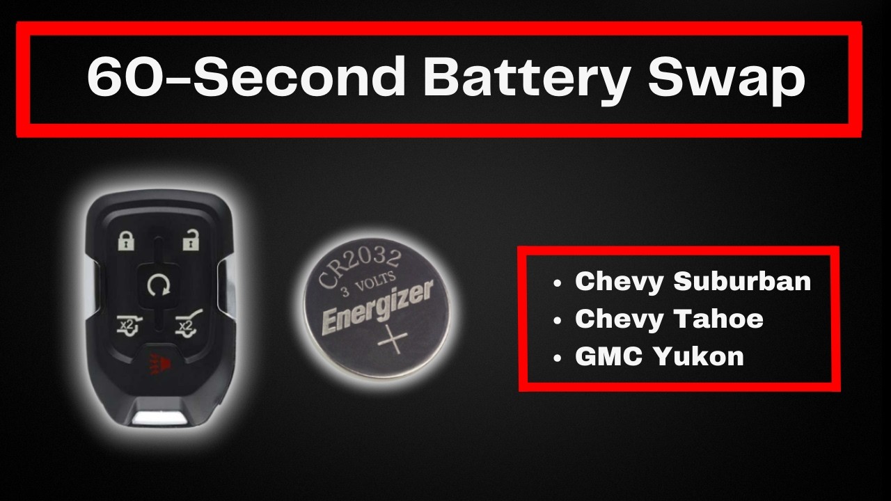 Chevy & GMC Key Fob Battery Replacement Guide (2015-2020) | Easy DIY Fix!