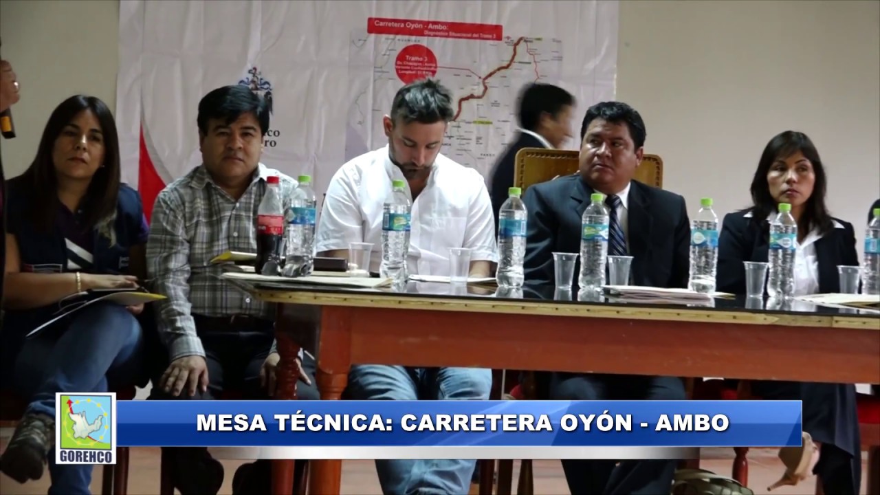 MESA TÉCNICA - CARRETERA OYÓN - AMBO