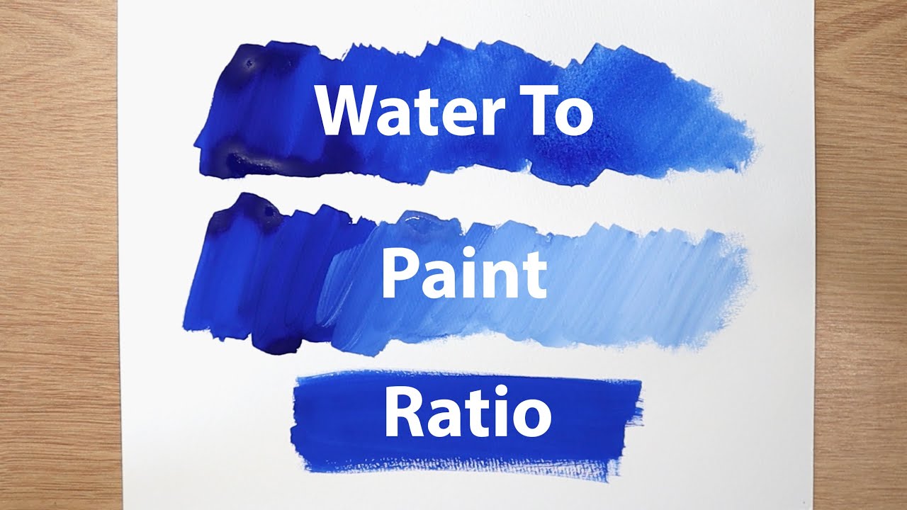 Gouache Water to Paint Ratio | Gouache storage, preventing mould, using more paint